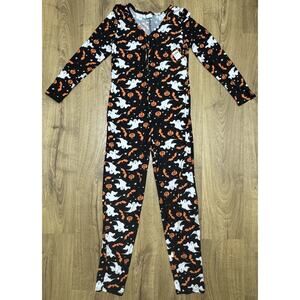Grumpy & Gorgeous Pajama One Piece Women’s Halloween Pumpkin Size Medium NEW